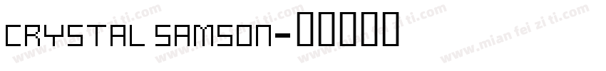 Crystal Samson字体转换